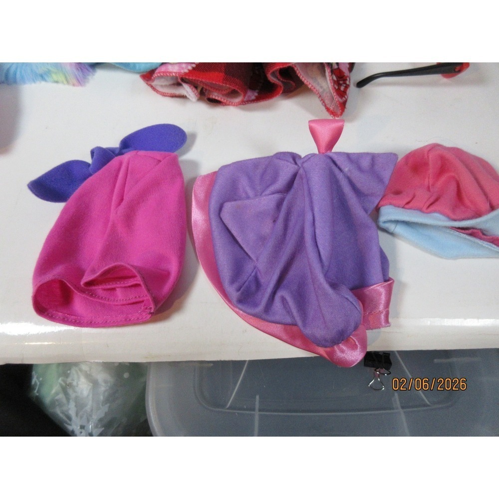 18 Inch Doll Clothes Lot Minnie Mouse Peppa Pig Gingham Dress Pink Moto Jacket - Picture 5 of 12